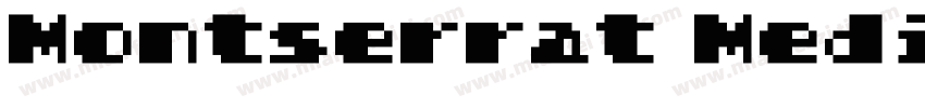 Montserrat Medium 中(TrueType) (West字体转换